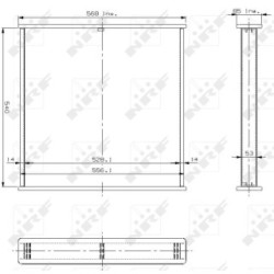 Radiator Core NRF 13011