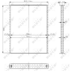 Radiator Core NRF 13012  OE 1664493