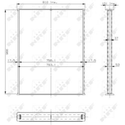 Radiator Core NRF 13021