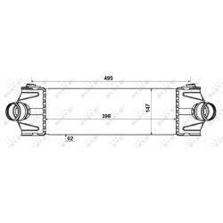 Intercooler NRF 30037 for FORD TRANSIT OE 1371241
