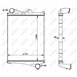 Intercooler NRF 30225  OE 1676631