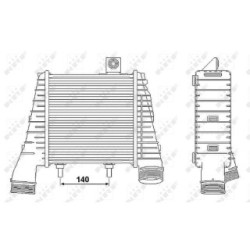 Intercooler NRF 30238 for AUDI A8 OE 4H0145806H