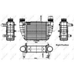 Intercooler NRF 30252 for AUDI A4 OE 8E0145806M