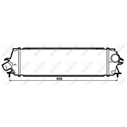 Intercooler NRF 30271 for RENAULT TRAFIC OE 4416946