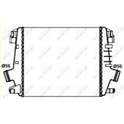 Intercooler NRF 30272 for VAUXHALL/OPEL OE 1302133