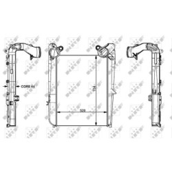 Intercooler NRF 30298  OE 1372296