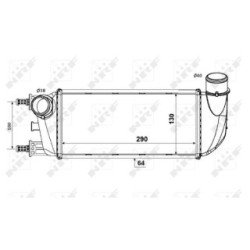 Intercooler NRF 30773 for FIAT 500, FORD KA OE 1560794