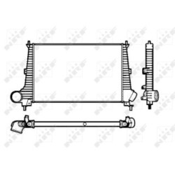 Intercooler NRF 30845 for SAAB 9-5 OE 4576039