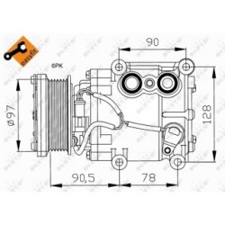 AC Compressor NRF 32199 for FORD OE 1064354