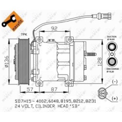 AC Compressor NRF 32477  OE 1458999