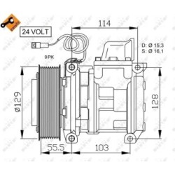 AC Compressor NRF 32567  OE 5412300011