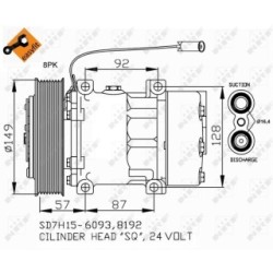 AC Compressor NRF 32699  OE 5001867206