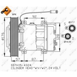 AC Compressor NRF 32700  OE 20587125