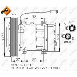 AC Compressor NRF 32700  OE 20587125
