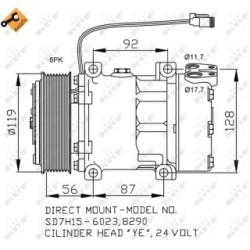 AC Compressor NRF 32703  OE 10570893