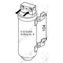 AC Dryer NRF 33053 for VAUXHALL/OPEL OE 1618016