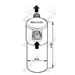 AC Dryer NRF 33081 for AUDI A6, A4, 80, COUPE, CABRIOLET OE 4B0820192