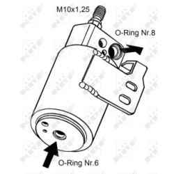 AC Dryer NRF 33129 for VAUXHALL/OPEL ASTRA, ZAFIRA OE 1618150