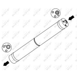 AC Dryer NRF 33141 for VW POLO, LUPO, XL1, SEAT AROSA OE 6X0820191A