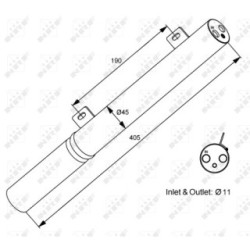AC Dryer NRF 33196 for MERCEDES OE 0010028V002