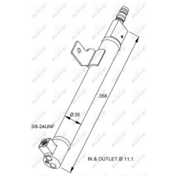 AC Dryer NRF 33281 for VOLVO S60, V70, XC70, S80 OE 30780200