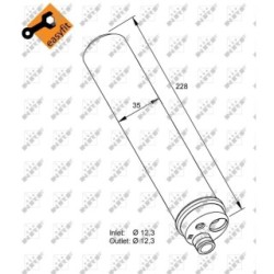 AC Dryer NRF 33297 for VW TIGUAN OE 5N0298403