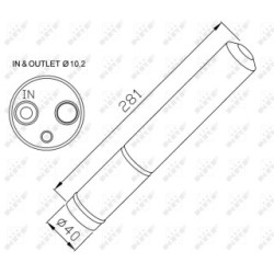 AC Dryer NRF 33304 for LAND ROVER DISCOVERY, RANGE ROVER OE JRJ500020