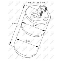 AC Dryer NRF 33317 for VAUXHALL/OPEL, RENAULT, VAUXHALL OE 2764000Q0A