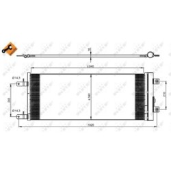 AC Condenser NRF 350085  OE 1813198