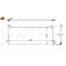 AC Condenser NRF 350390  OE 21246033