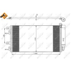 AC Condenser NRF 35481 for MINI MINI OE 1490572