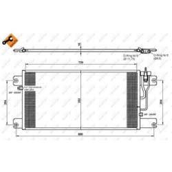 AC Condenser NRF 35762  OE 1446258