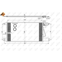 AC Condenser NRF 35790  OE 1752264