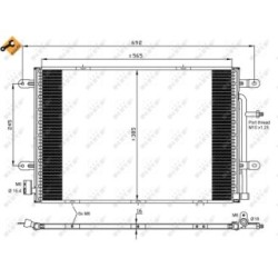 AC Condenser NRF 35841 for AUDI A4 OE 8E0260403J