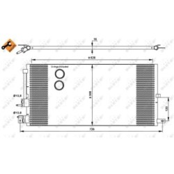 AC Condenser NRF 35885 for JAGUAR X-TYPE OE C2S31605