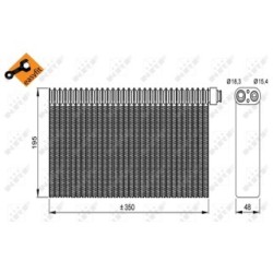 AC Evaporator NRF 36148  OE 1772726