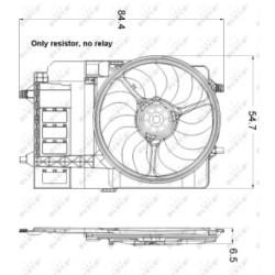 Engine Cooling Fan NRF 47301 for MINI MINI OE 17107529272