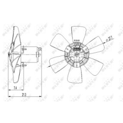 Engine Cooling Fan NRF 47391 for VW OE 165959455AA