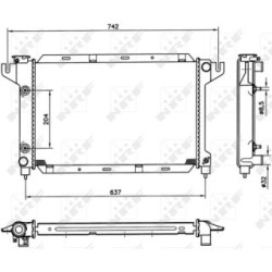 Engine Cooling Radiator NRF 50314  OE 4401041