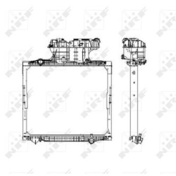Engine Cooling Radiator NRF 50588  OE 81061016459