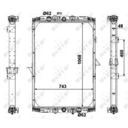 Engine Cooling Radiator NRF 509541  OE 1326966
