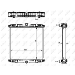 Engine Cooling Radiator NRF 509569  OE 1403273