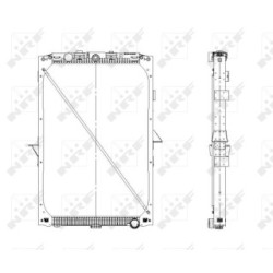 Engine Cooling Radiator NRF 519559  OE 1674136