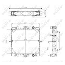Engine Cooling Radiator NRF 519569  OE 1403273