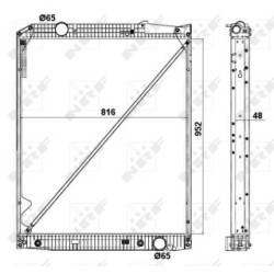 Engine Cooling Radiator NRF 519577  OE 9425000803