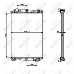 Engine Cooling Radiator NRF 519586  OE 1265520