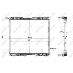 Engine Cooling Radiator NRF 519739  OE 1527653