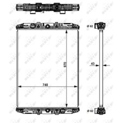 Engine Cooling Radiator NRF 529551  OE 0076449
