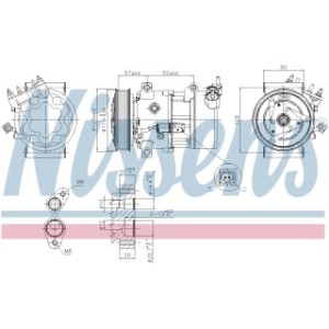 Compressor - Nissens 89053