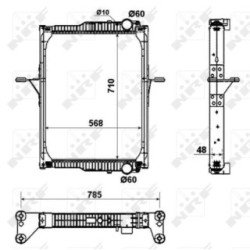 Engine Cooling Radiator NRF 53432  OE 20810091